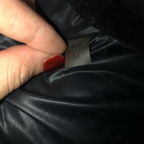 S13 NYC Black Shiny Down Puffer Coat - Picture 5 of 8